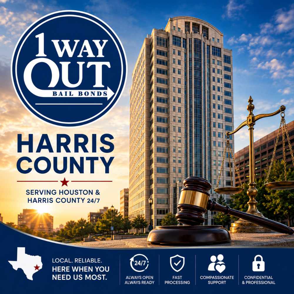 Harris County Bail Bonds | 24/7 Fast Release - 1 Way Out Bail Bonds